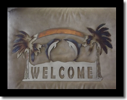 Dolphin Welcome Sign